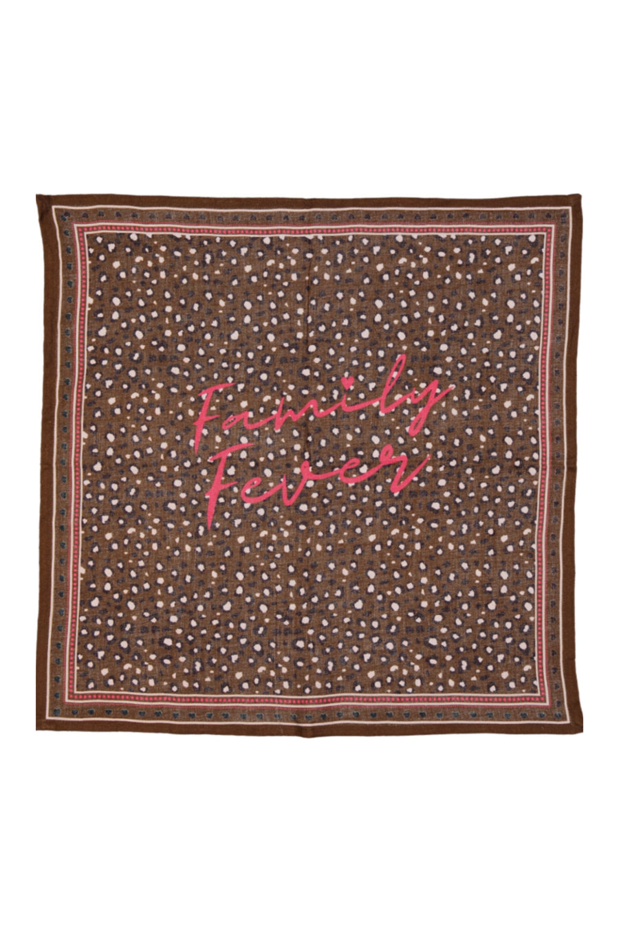 Foulard Jade ##2799AQ Léopard marron grand