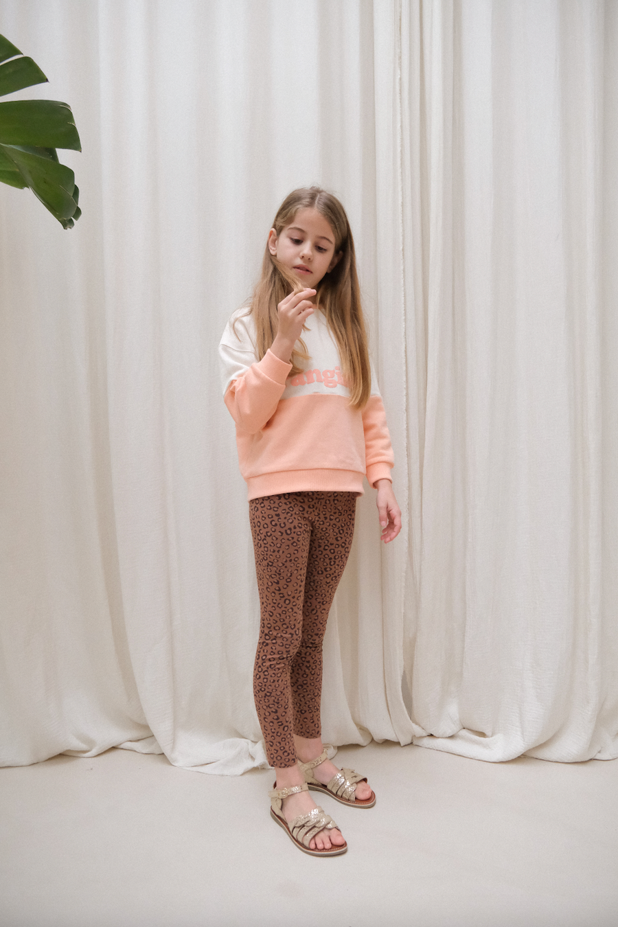 Legging Ondine kid ##2799CX Leo Marron