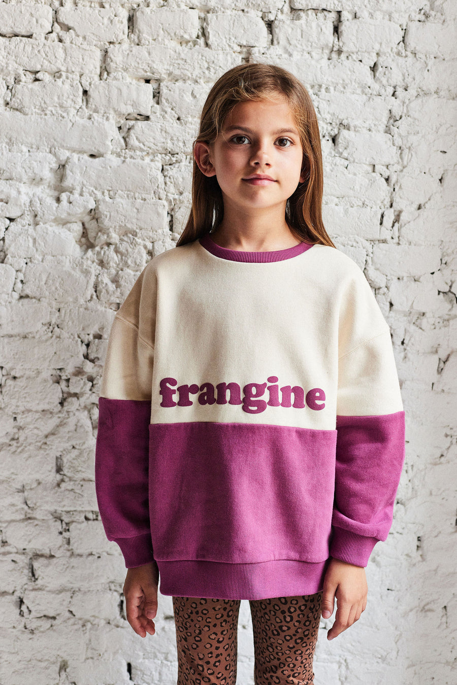 Sweat Edith Frangine ##2799CS Color Bloc Violet