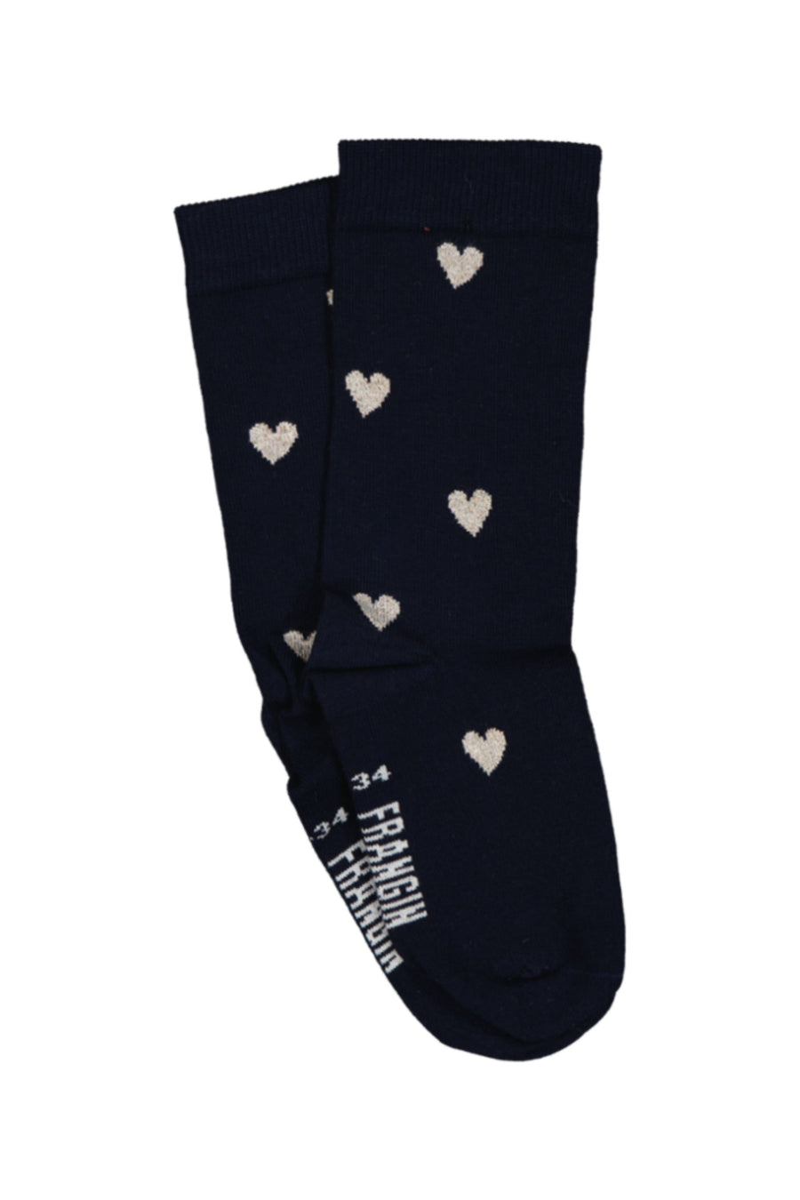 Chaussette Georgette kid ##2799T coeur bleu