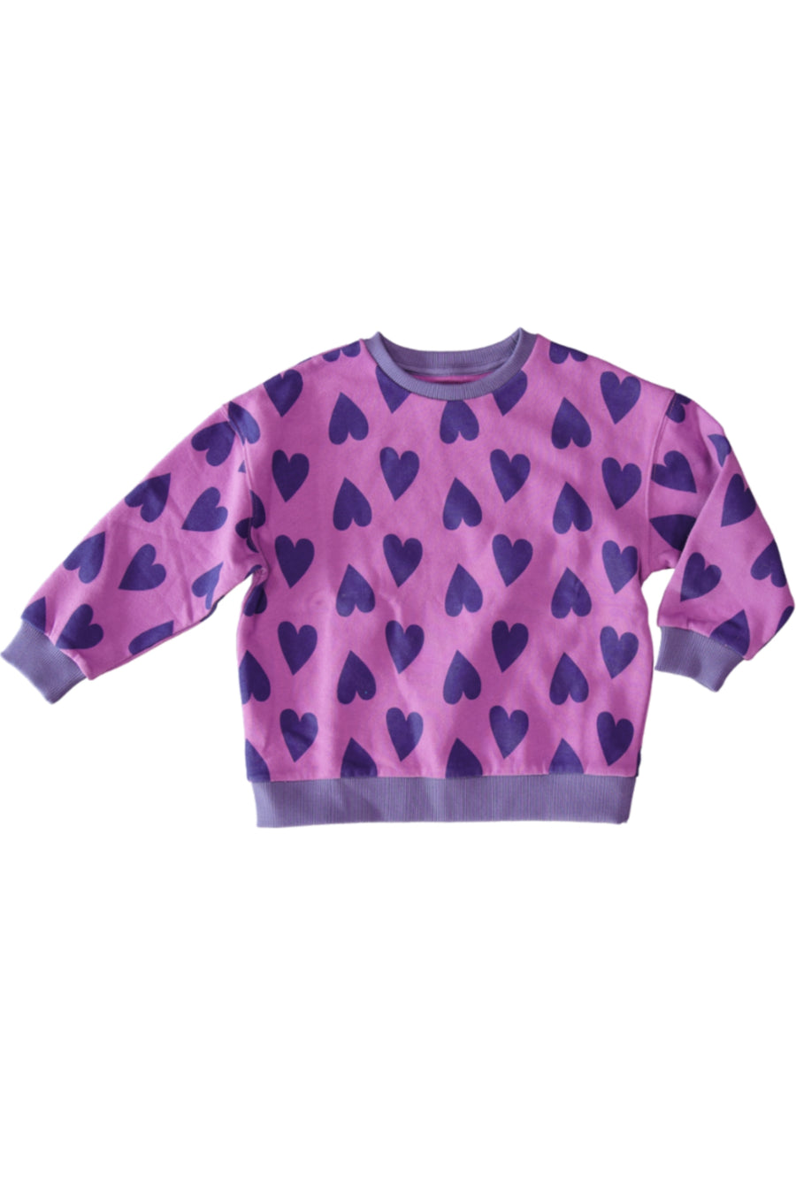 Sweat Edith Femme ##2799CW Coeur violet