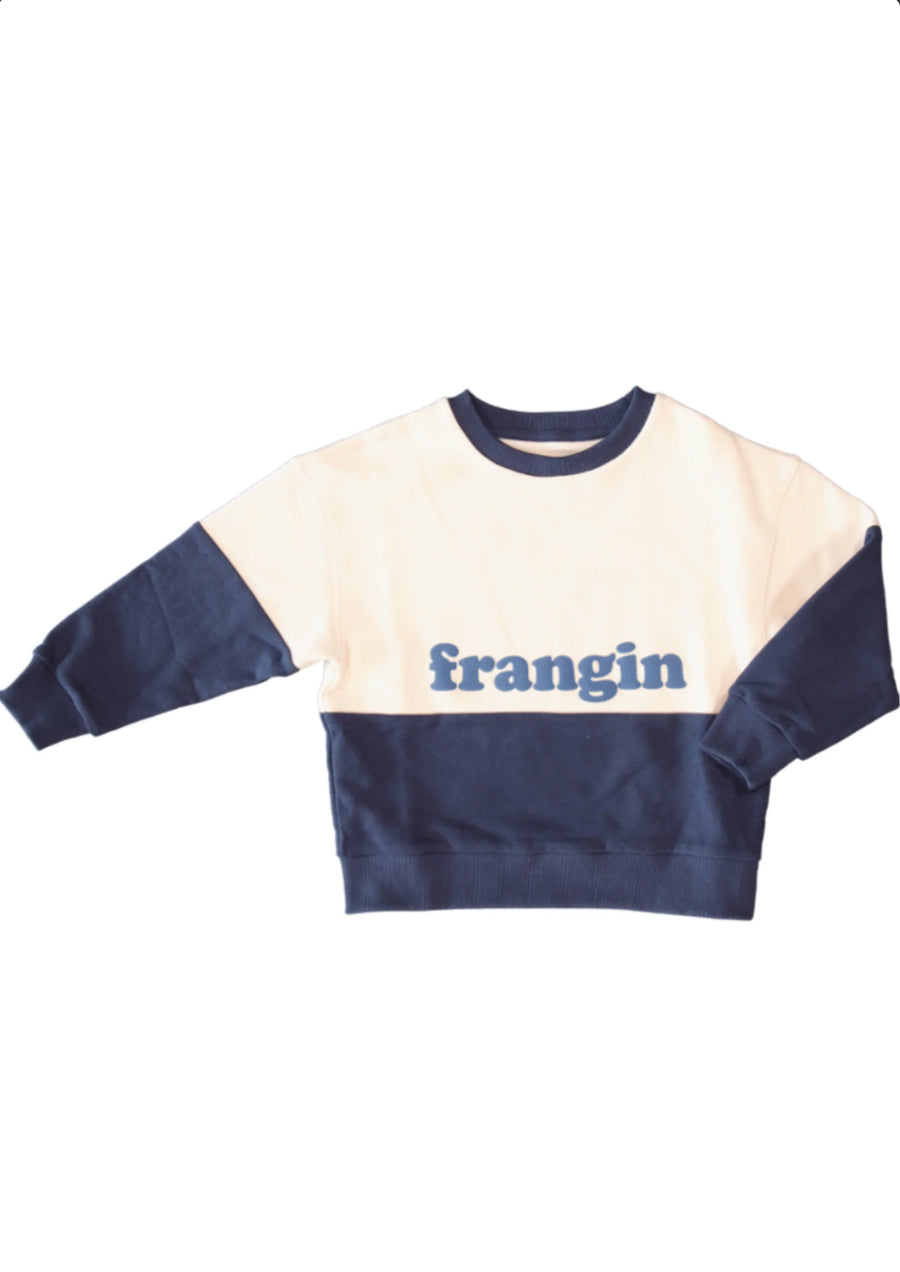 Sweat Edith Frangin ##2799CR Color Bloc Marine