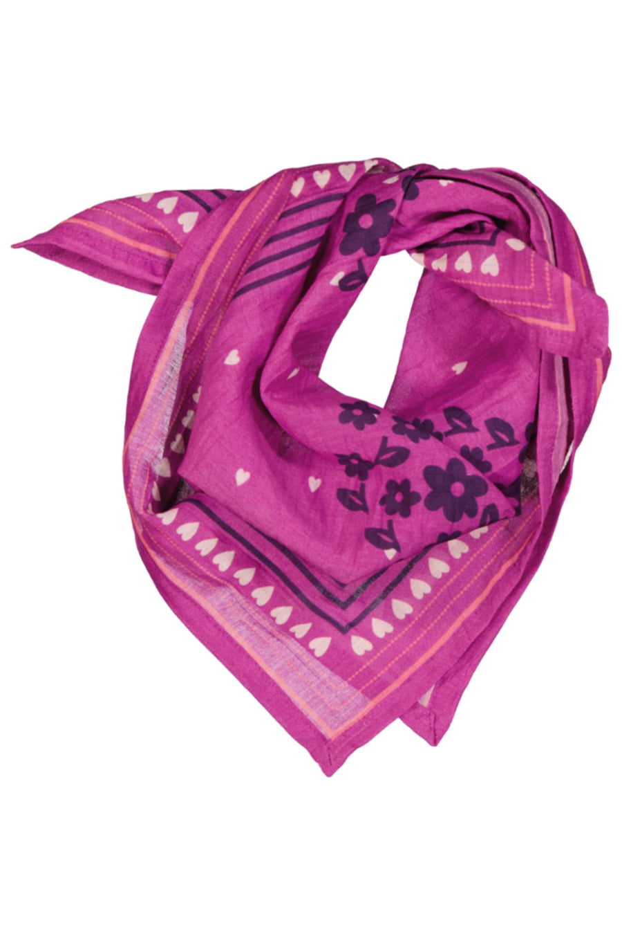 Foulard Jade ##2799AW Trèfle violet grand