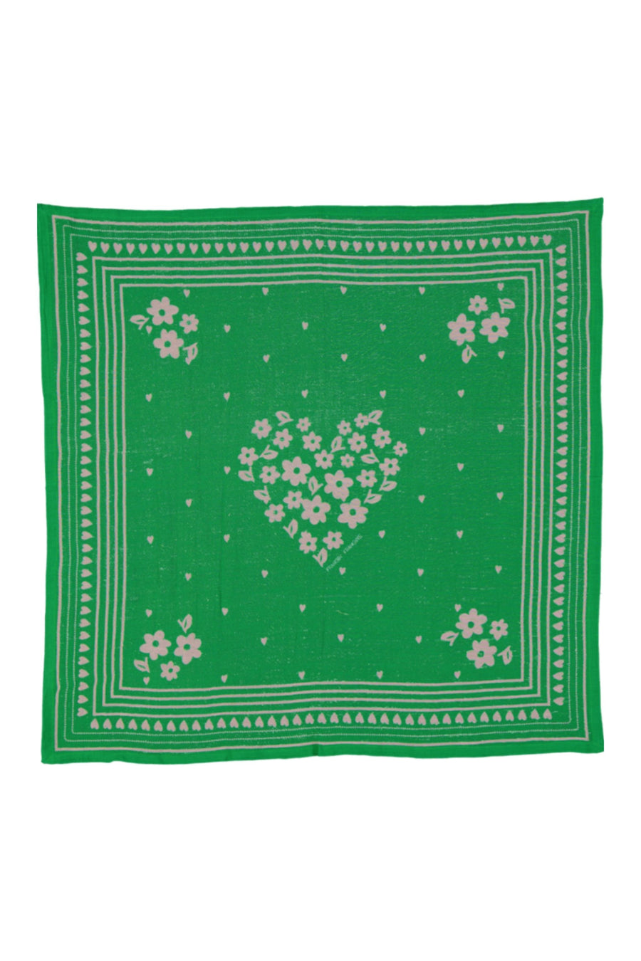 Foulard Jade ##2799BD Trèfle Vert Grand