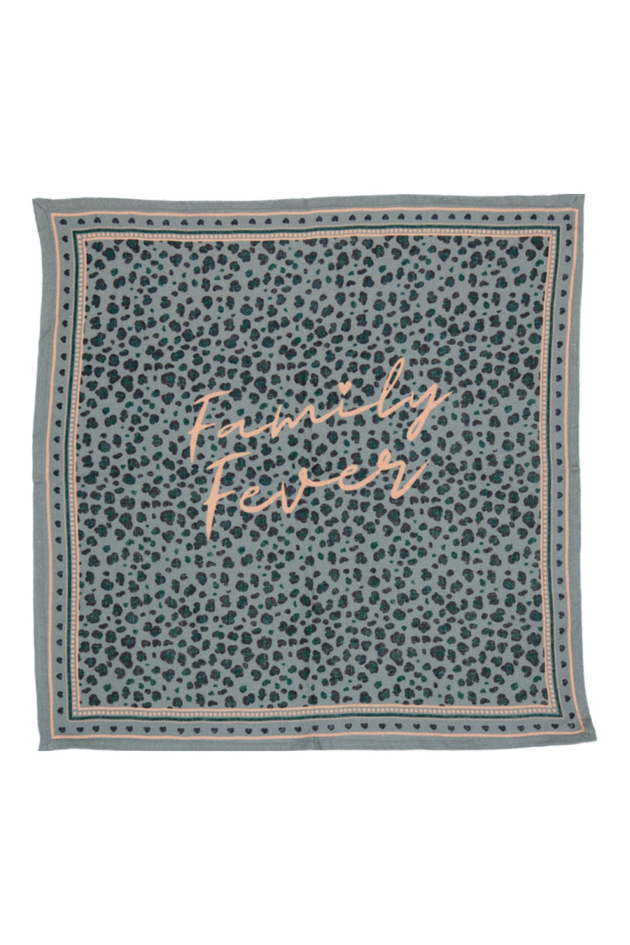 Foulard Jade ##2799AS Léopard Vert grand